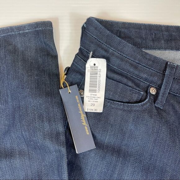 NWT Fidelity Jeans Japan Rose Long Flare Phantom Rinse Denim Women's Size 29 - Picture 5 of 11